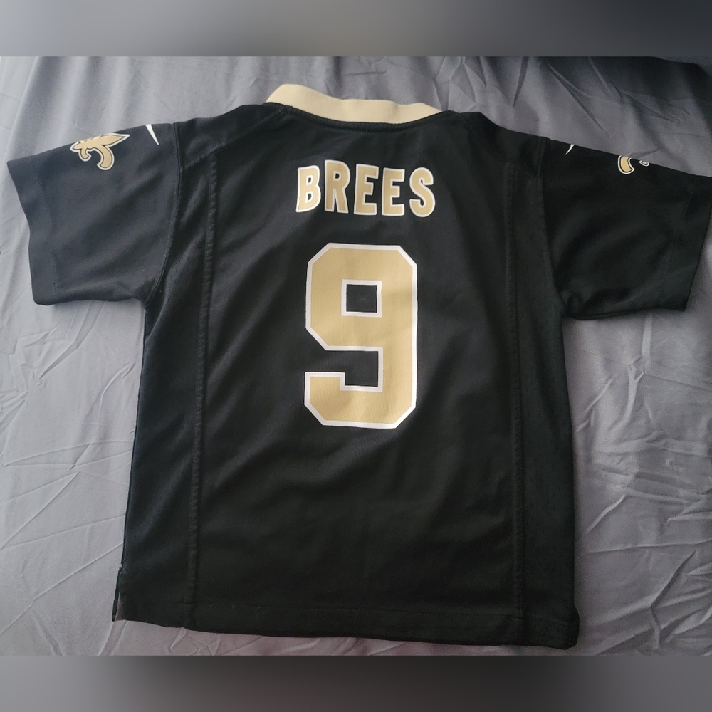 Used NFL New Orleans Saints Drew Brees #9 Jersey Black NFL Team Apparel Kids